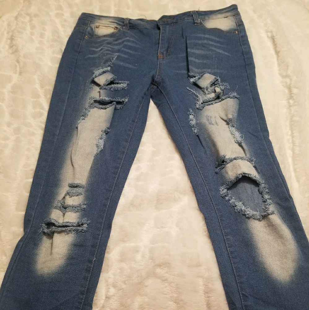 Distressed Jeans